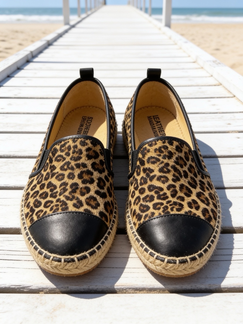Talbots Espadrilles Leather & Genuine Cow Hair